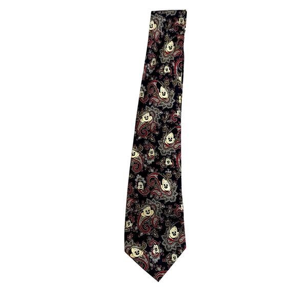 Balancine Blue Paisley Mickey Disney Silk Tie - Picture 1 of 4